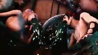 Girl trapped by horrible monsters who fucked her hard