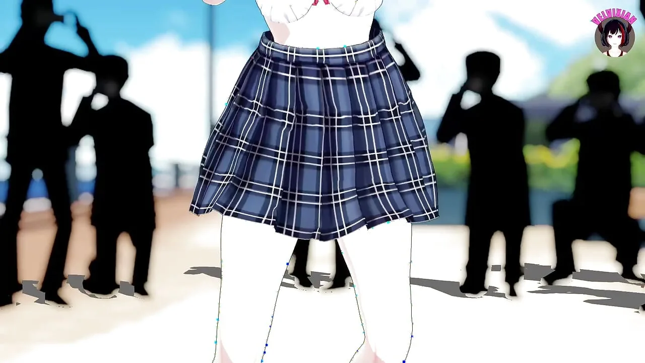 Cute Schoolgirl – Public Nude Dance