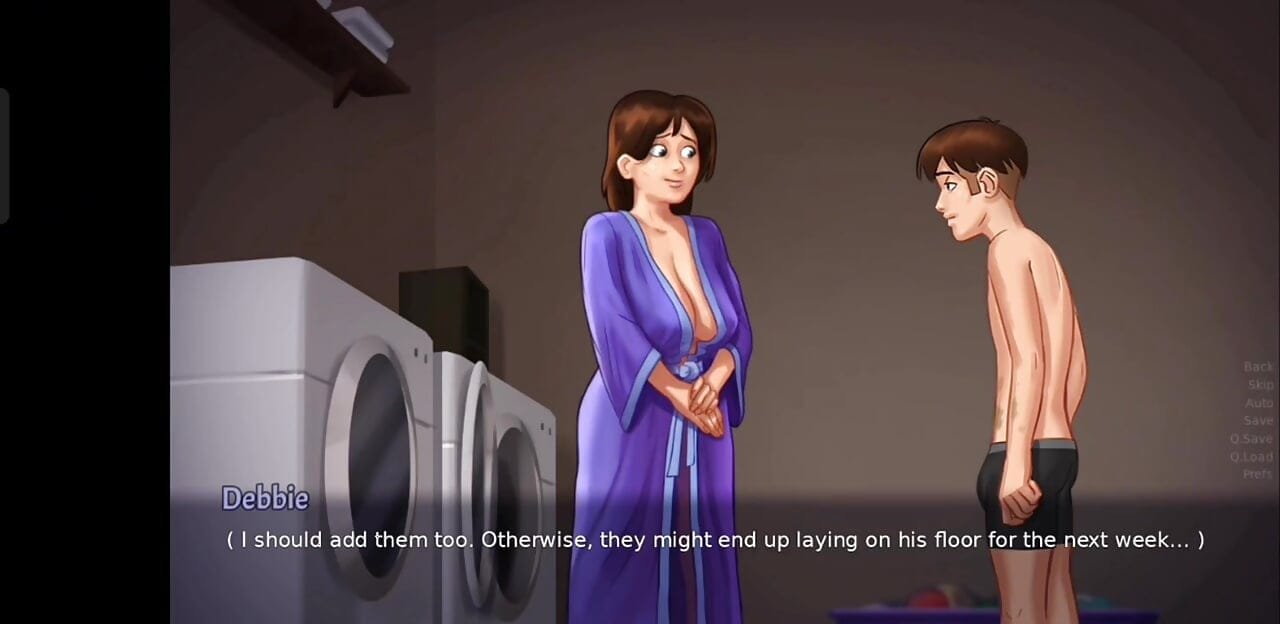 Fucking Step Mom- In The Laundry……