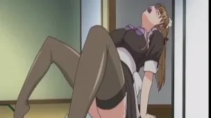 Hot Maid In A Naked Apron Pleases Master