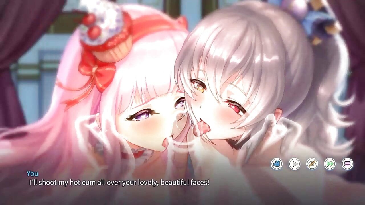 Twins Blowjob Hard and Cum Inside the Mouth