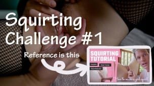 We begin the Japanese Wife Squirting Challenge | referred to the video of “Mr Pussy Licking”