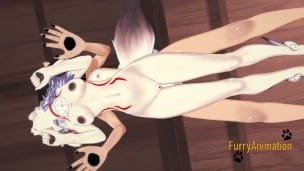 Furry Hentai – Wolf Fucked by Dog and cum inside her