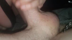 Quick deepthroat I just wanted to tast him and gag on his cock