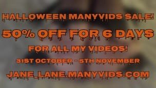 50% OFF HALLOWEEN SALE ON MY MANY VIDS